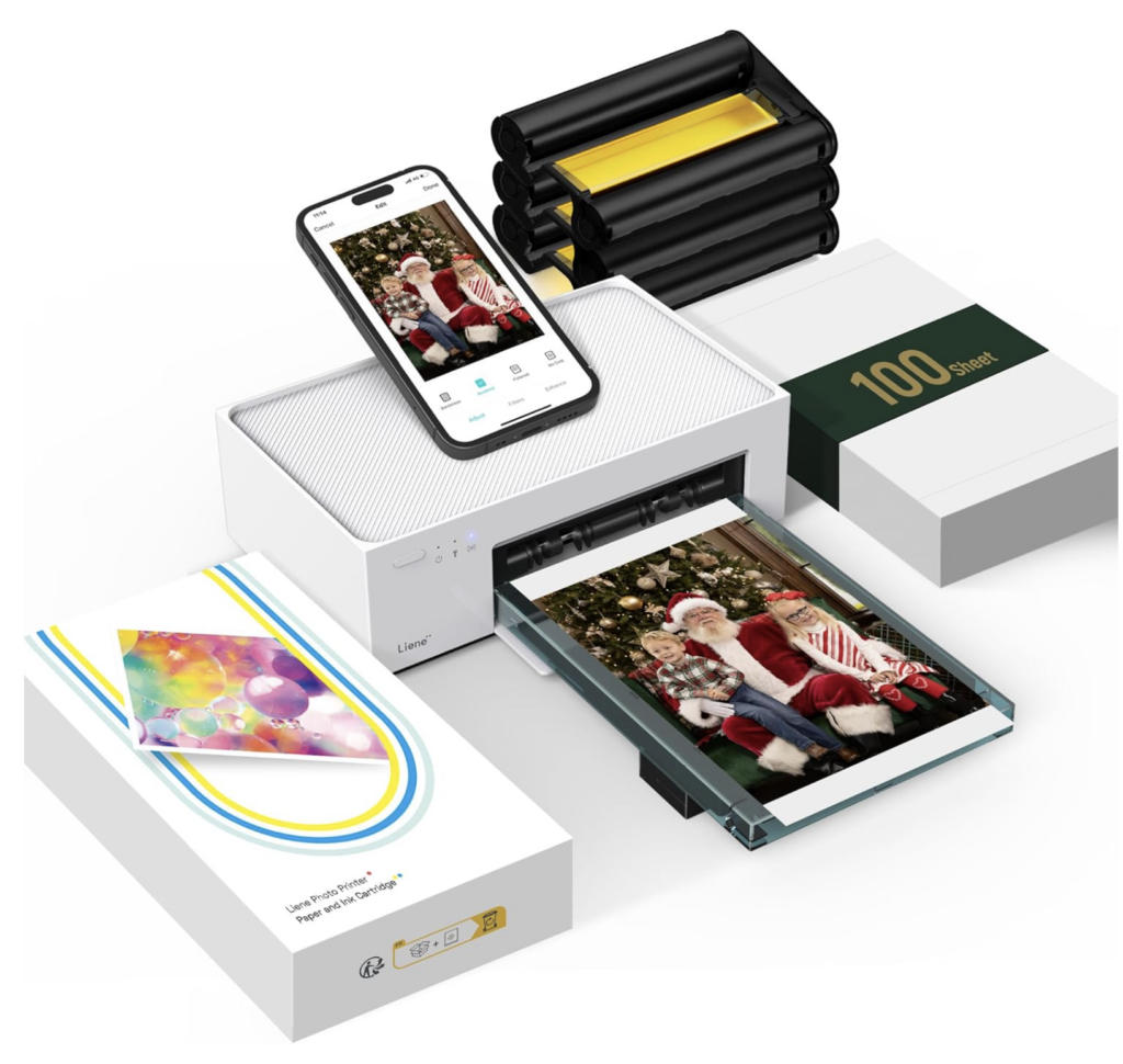 An instant photo printer for iPhone, Android, or PC. A great gift idea for moms who love photography. 